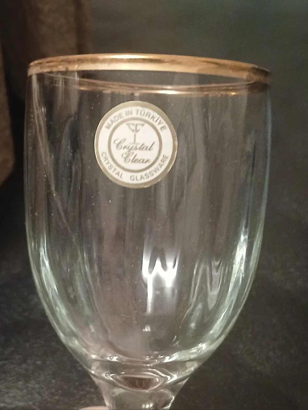 New Vintage Set of 4 Crystal Clear 